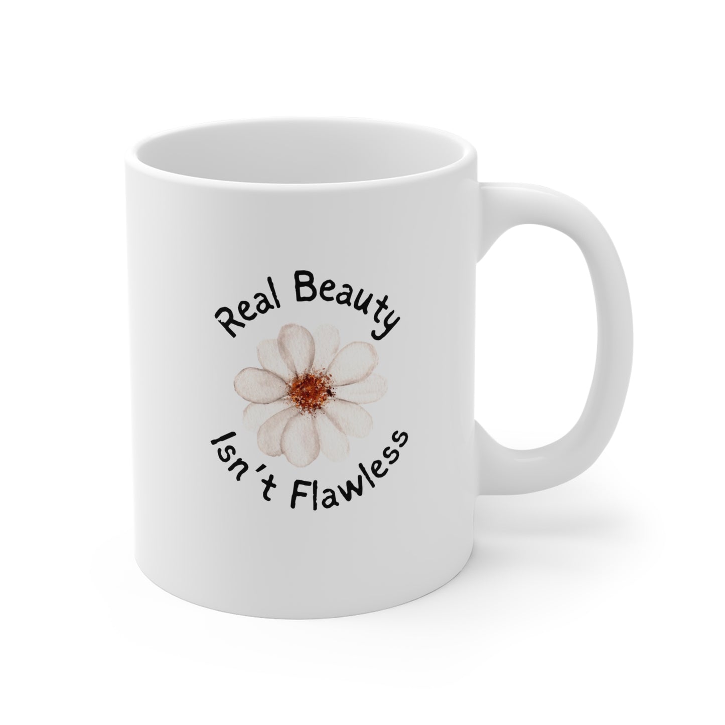 Unique Coffee Mug: Real Beauty Isn’t Flawless