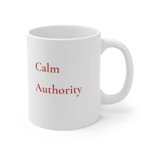 Calm Authority Mug — Minimalist 11oz Mug