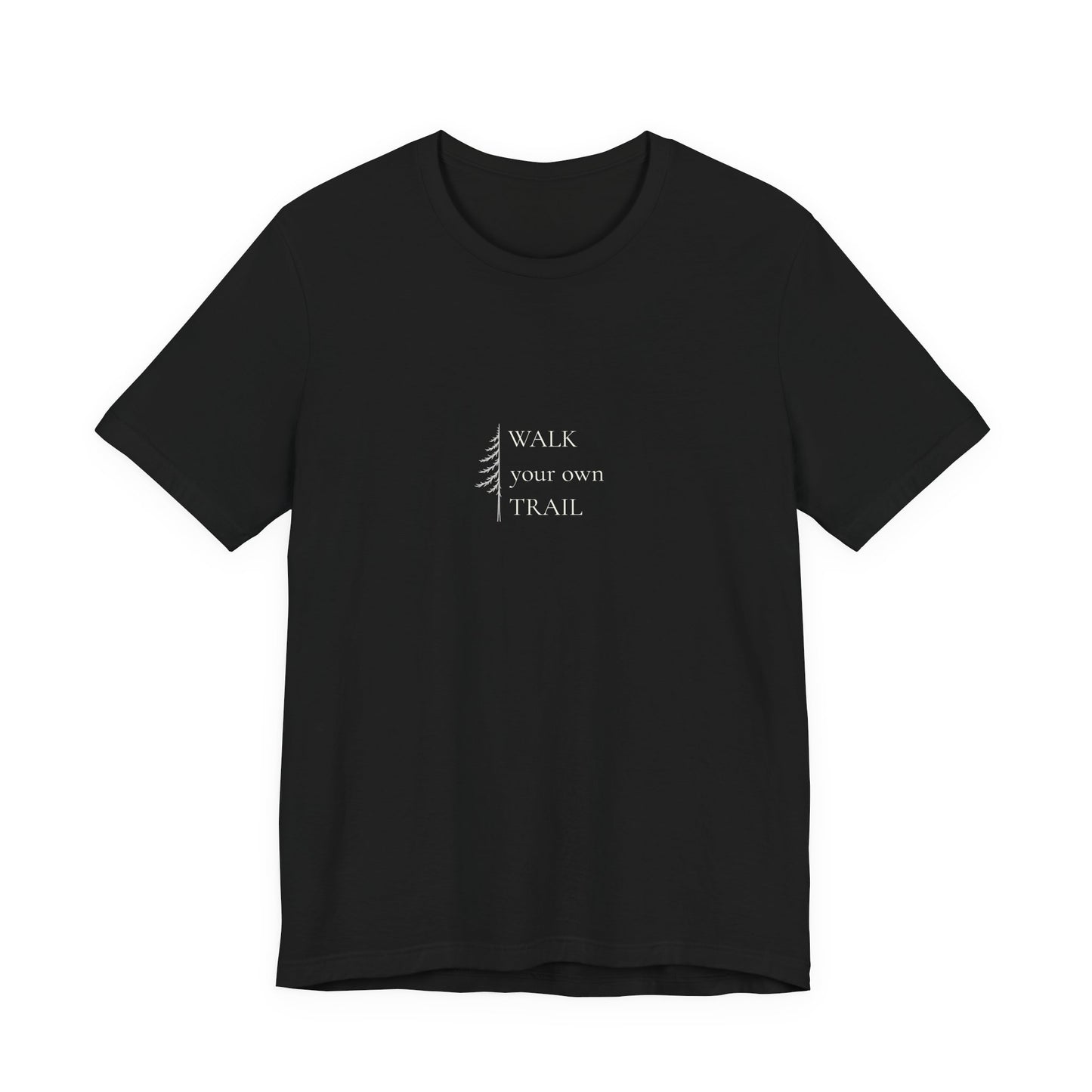Women's Casual Graphic Tee Soft Cotton Crewneck | Walk your own trail.