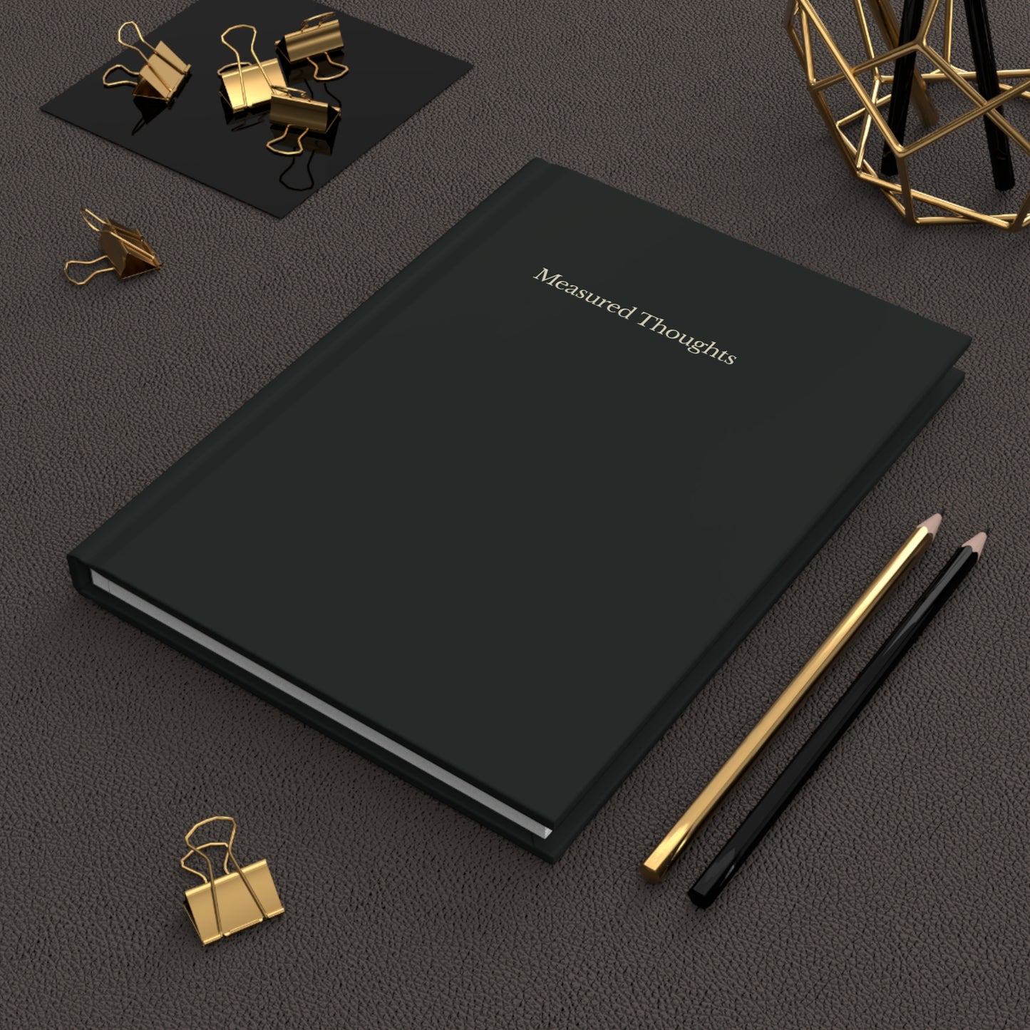 Measured Thoughts Hardcover Journal | Calm Authority