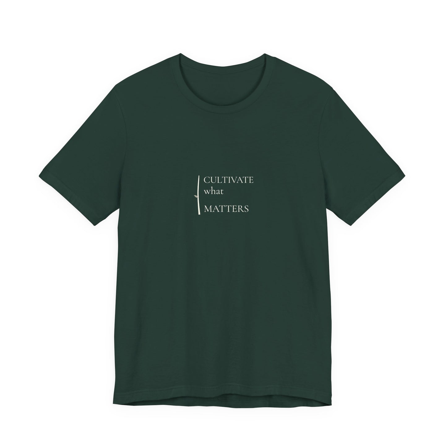 Women's Casual Graphic Tee Soft Cotton Crewneck | Cultivate What Matters