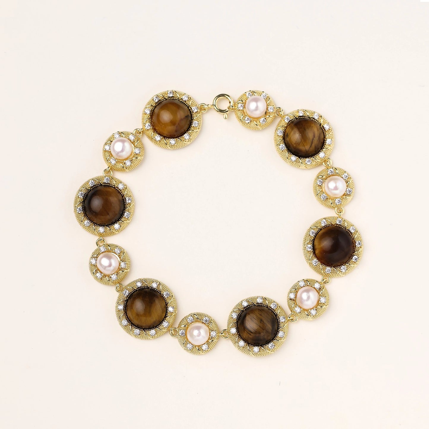 Bracelet | Tiger's Eye Pearl Wisdom Bracelet