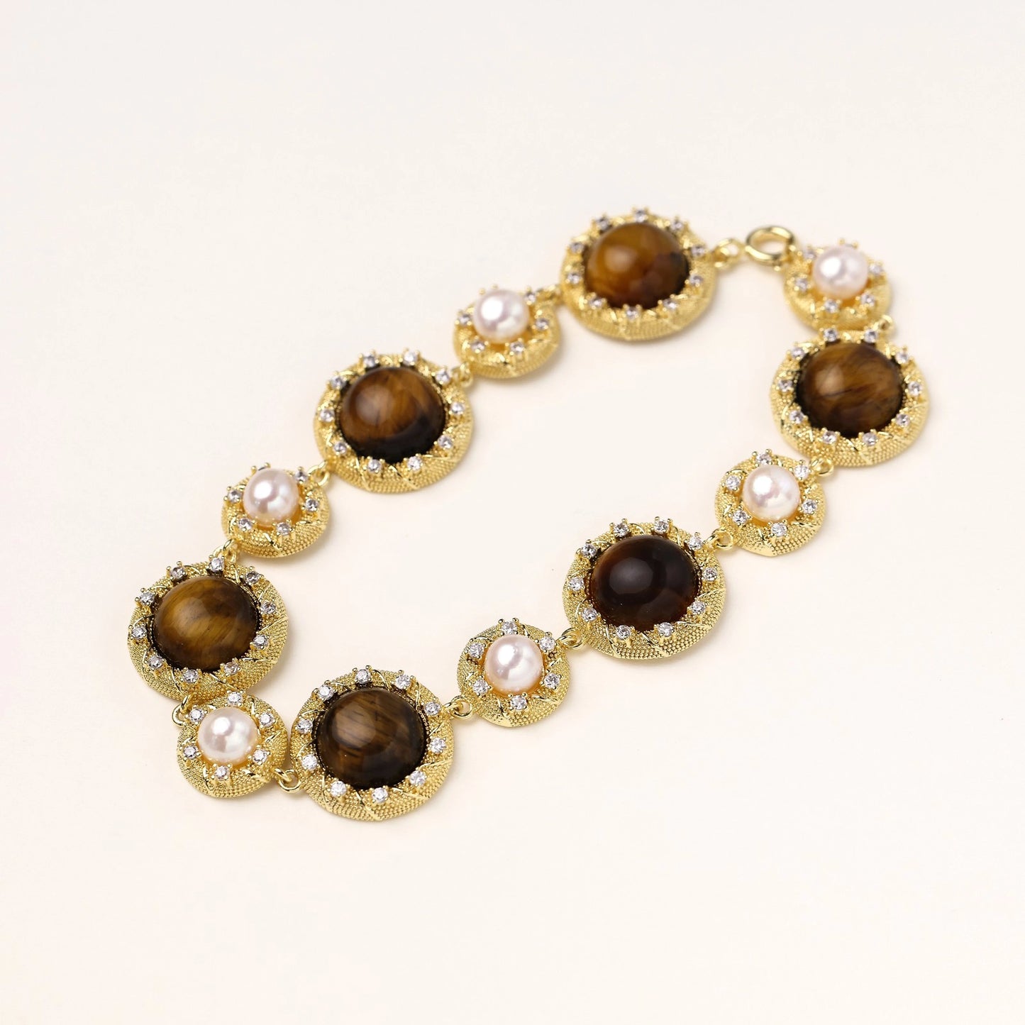Bracelet | Tiger's Eye Pearl Wisdom Bracelet