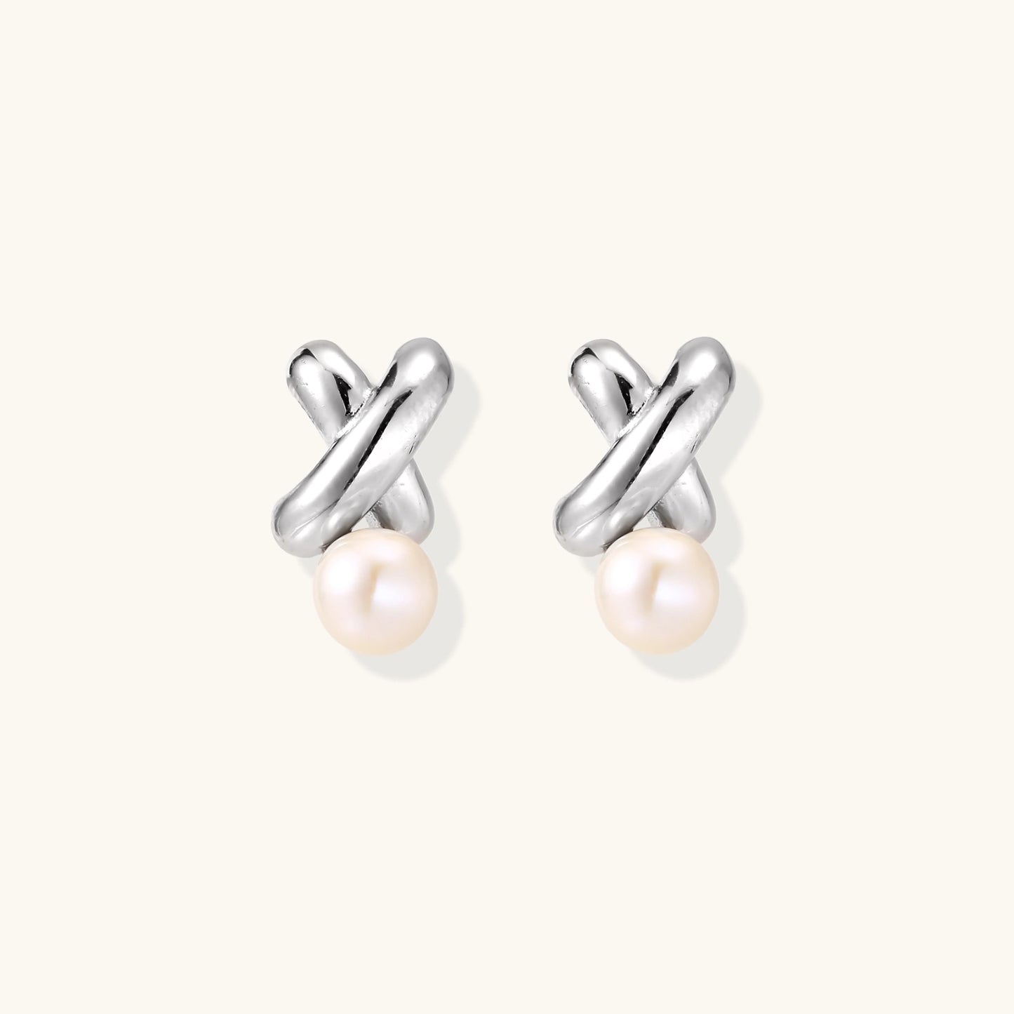 Earrings | Infinity Pearl Studs