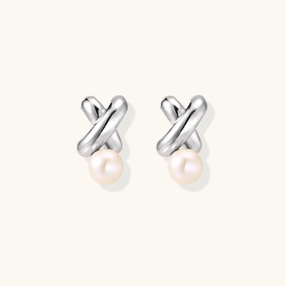 Earrings | Infinity Pearl Studs