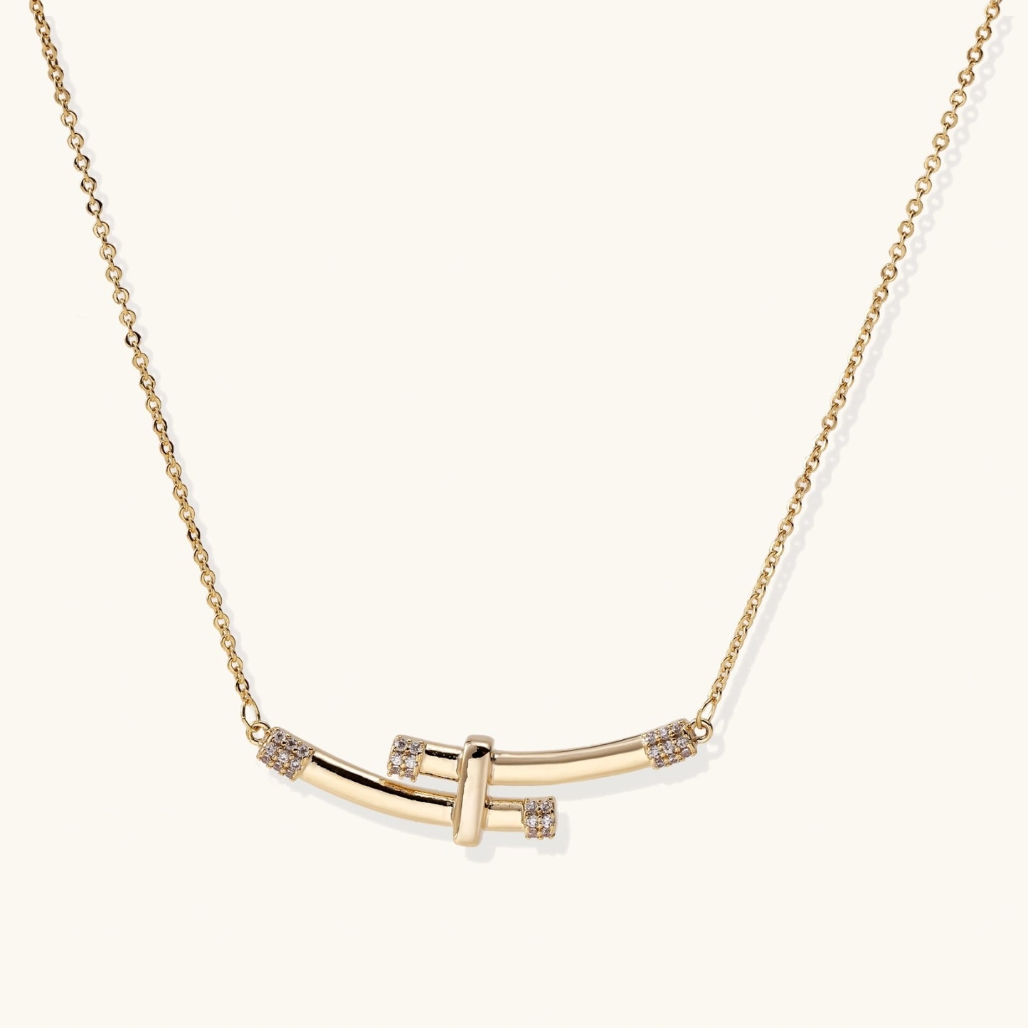 Necklace | Bamboo Crystal Arc