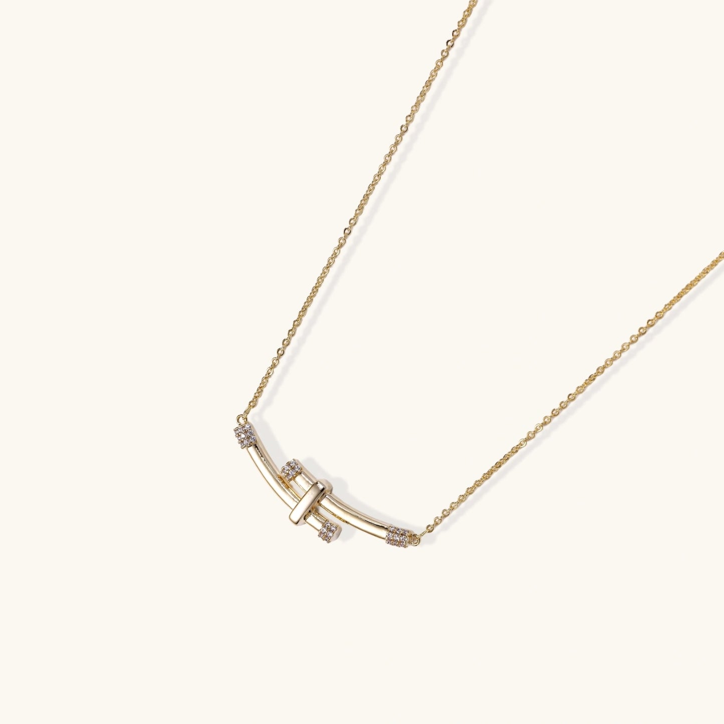 Necklace | Bamboo Crystal Arc
