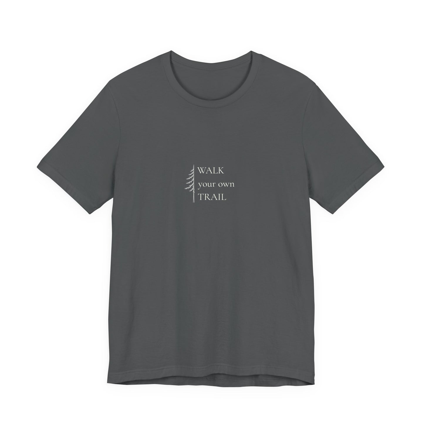Women's Casual Graphic Tee Soft Cotton Crewneck | Walk your own trail.