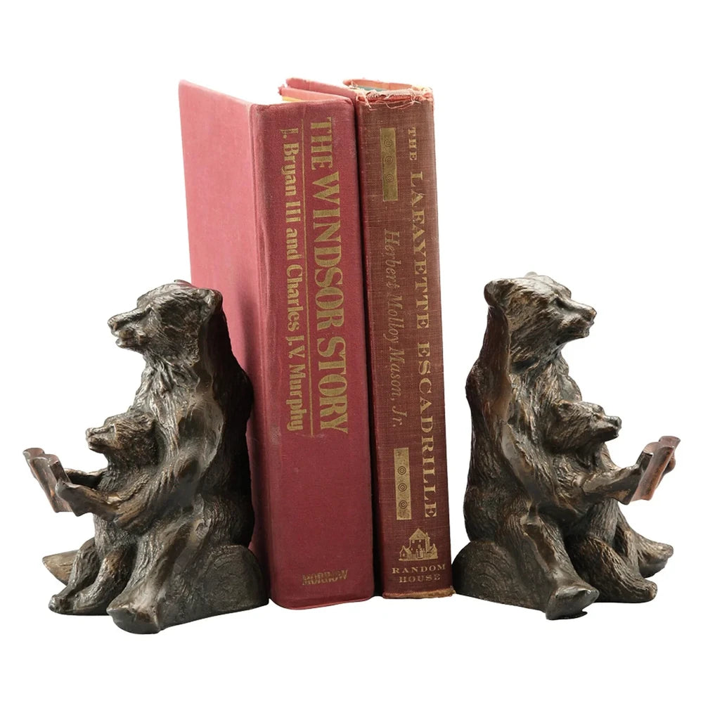 Reading Bears Cast Iron Bookends | Quirky Antler
